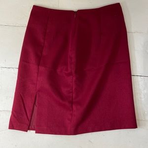 80s maroon mini skirt
